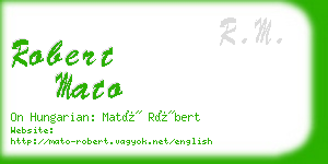 robert mato business card
